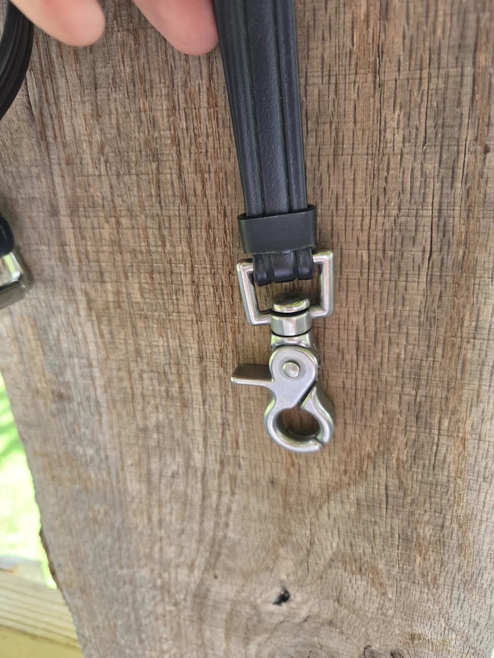Amish Made Driving Bridle Brahma Webb/Biotane Full Horse w/bit exceptional